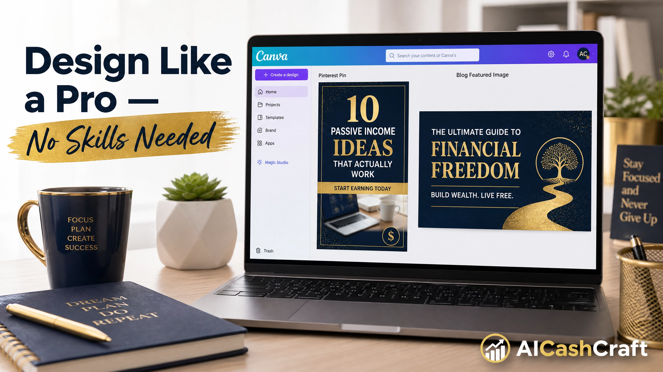 Canva AI Pinterest pin and blog graphic creator for bloggers 2026