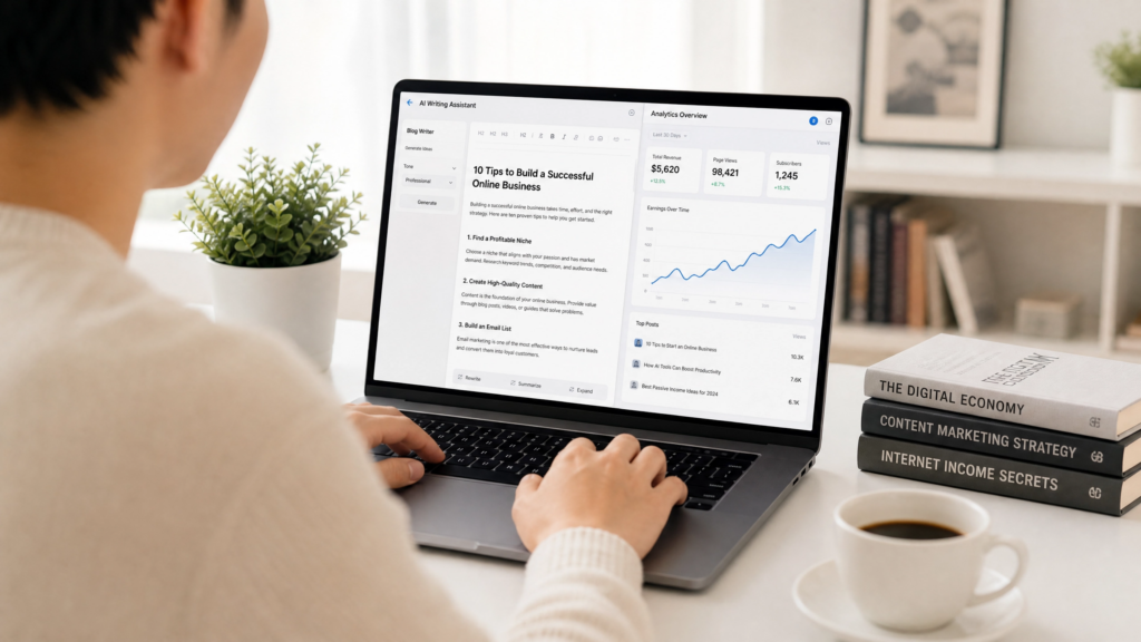 how to make passive income with AI