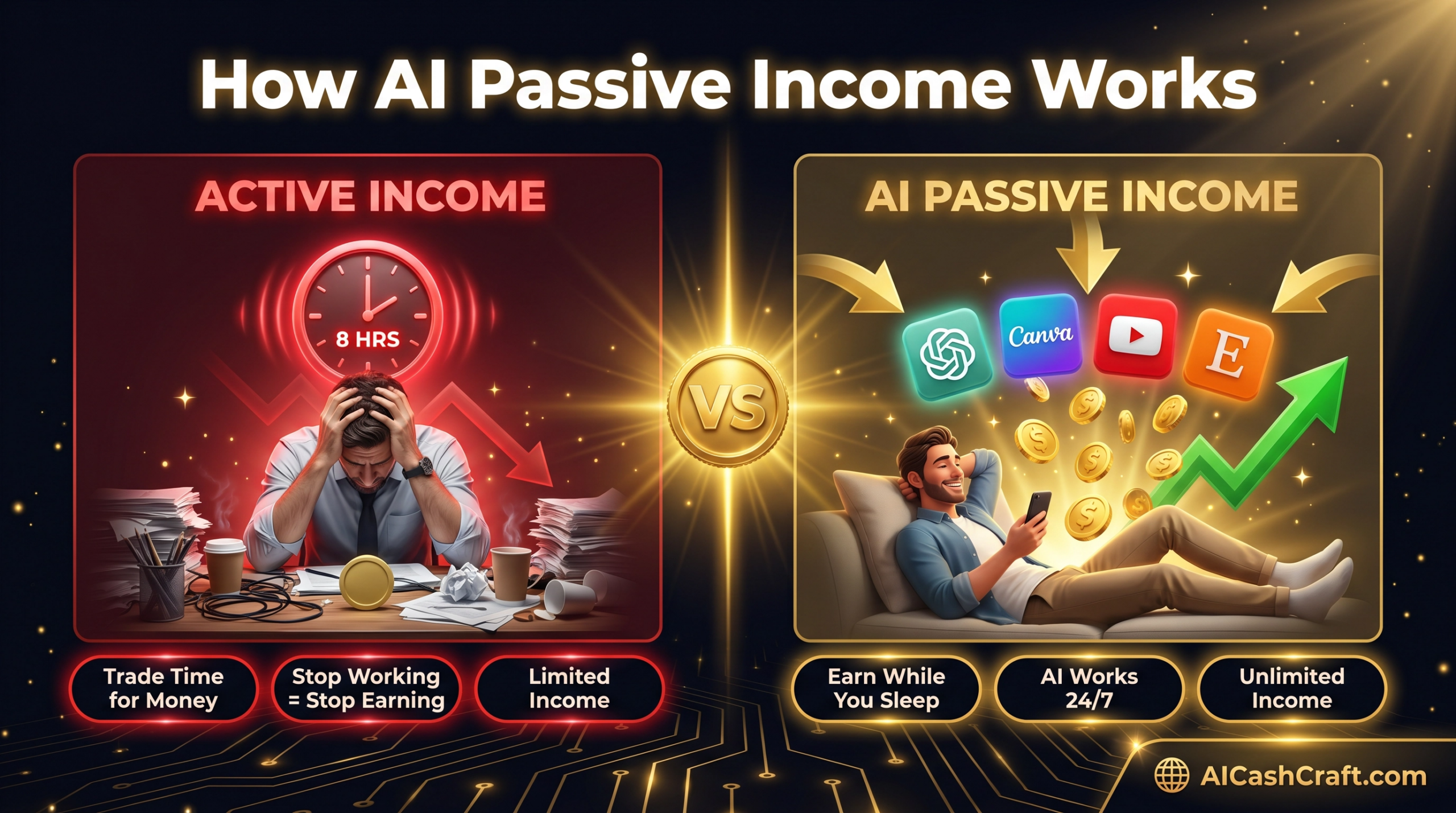 what is AI passive income how it works for beginners