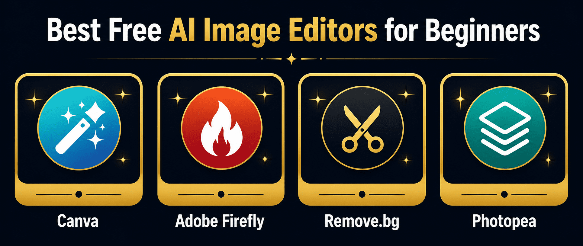 best free AI image editing tools for beginners overview comparison
