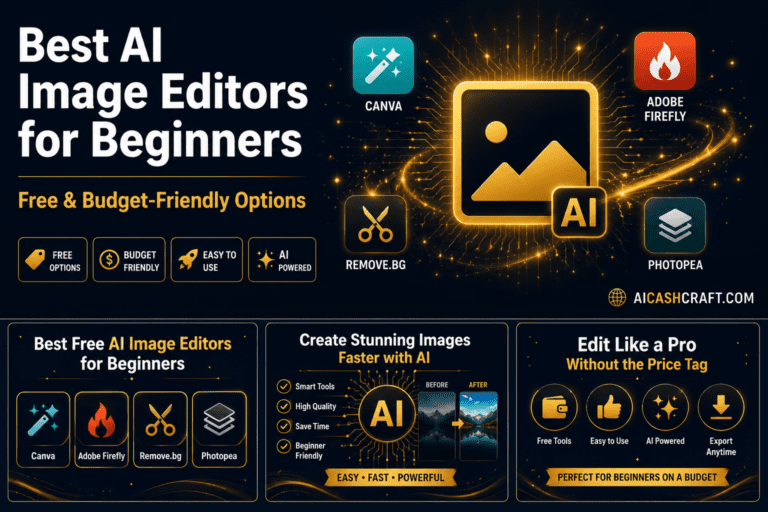 best AI image editor for beginners on a budget free tools AICashCraft