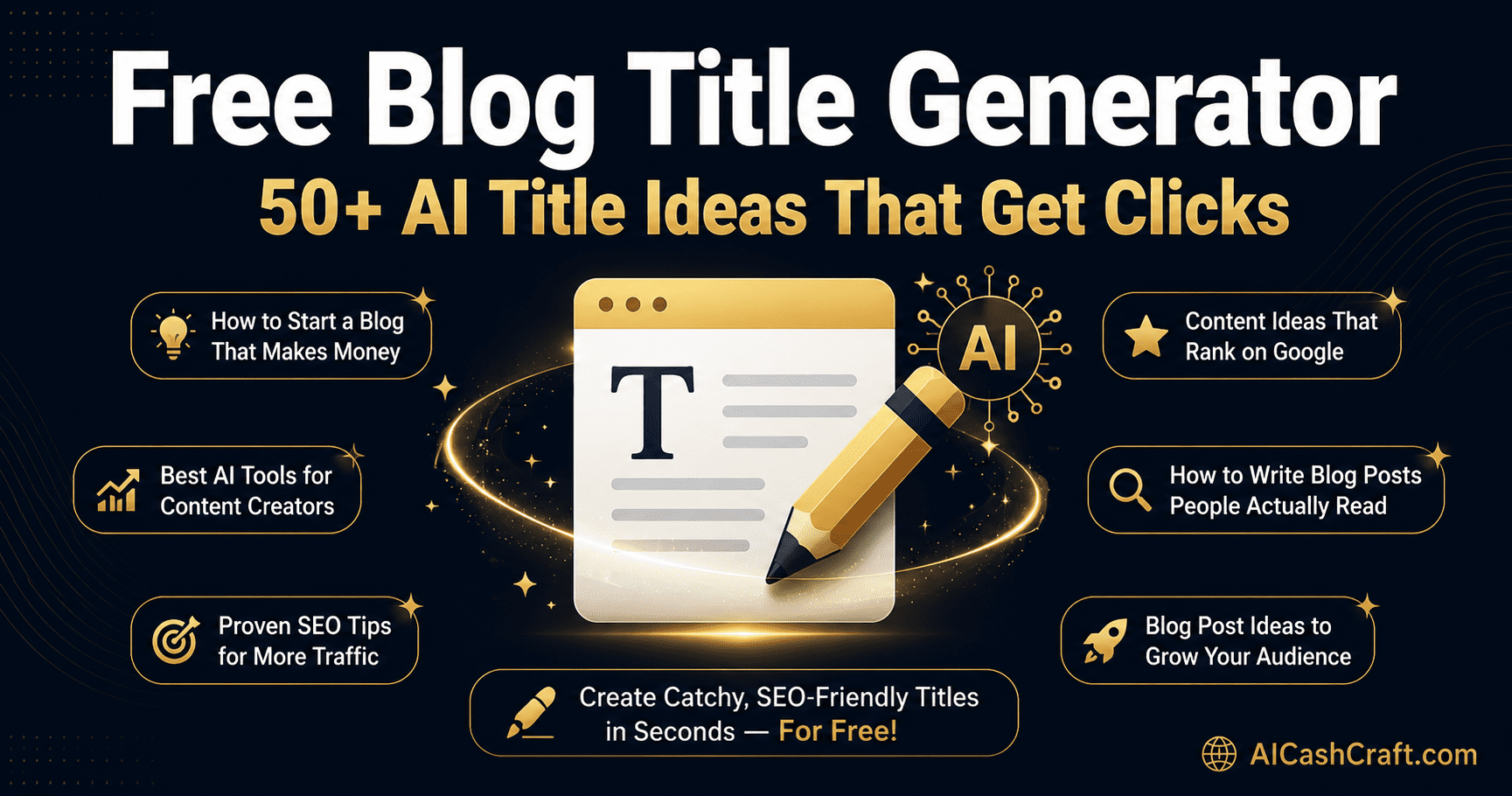 Free Blog Title Generator — AI Blog Post Title Ideas