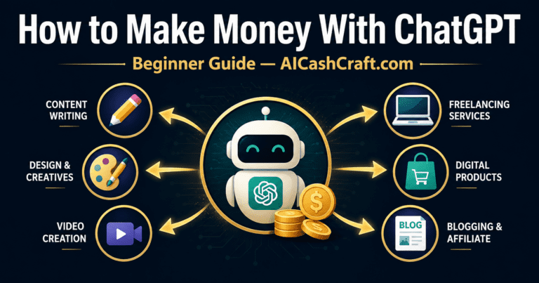how to make money with ChatGPT beginner guide AICashCraft