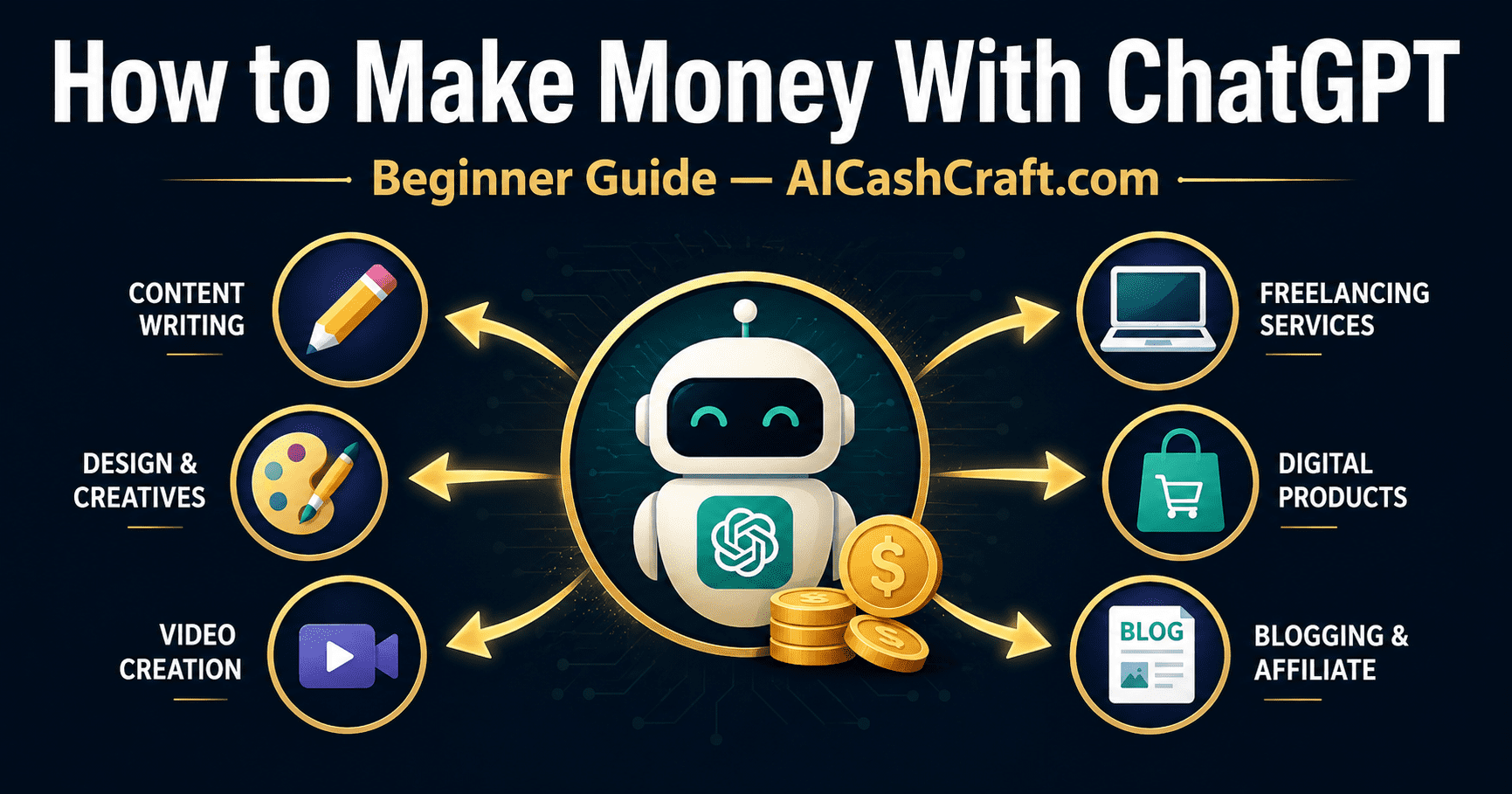 how to make money with ChatGPT beginner guide AICashCraft