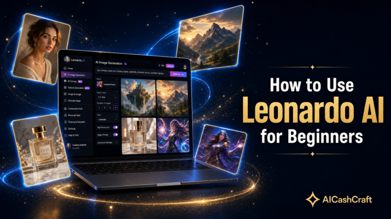 how to use Leonardo AI for beginners free image generator guide AICashCraft