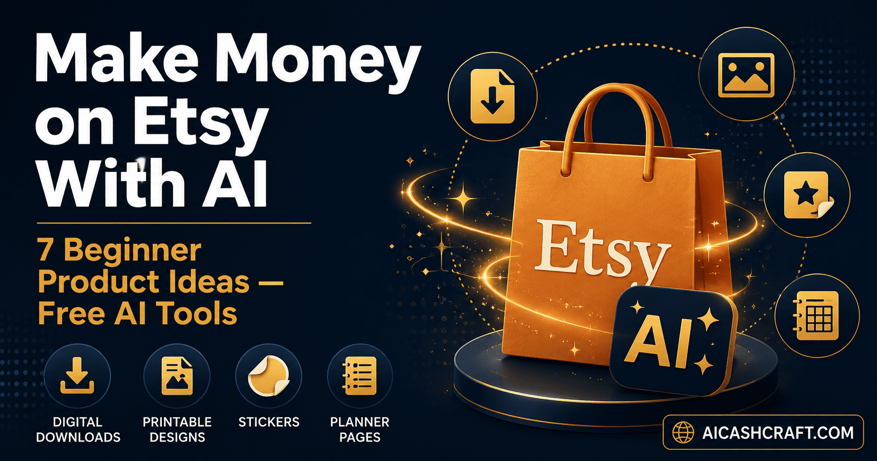 Make Money on Etsy With AI — 7 Easy Product Ideas for Beginners