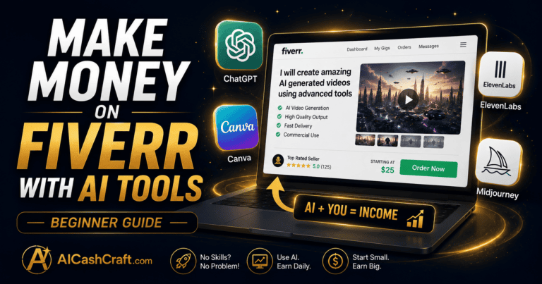AI tools for beginners to make money on Fiverr complete guide AICashCraft