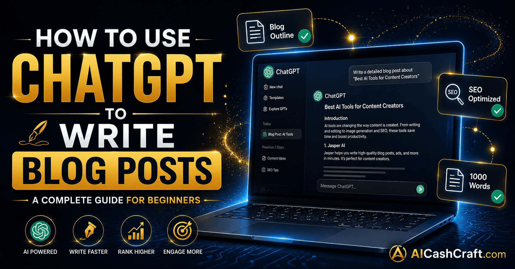 How to Use ChatGPT to Write Blog Posts — 7 Easy Steps for Beginners