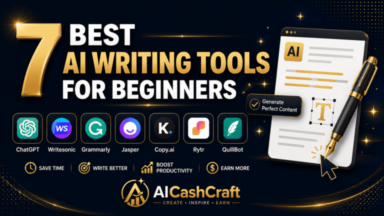 best AI writing tools for beginners AICashCraft