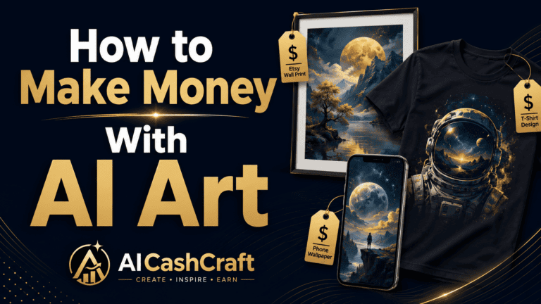 how to make money with AI art for beginners AICashCraft